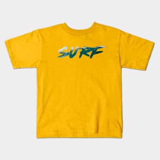 Surf On Sea Waves Kids T-Shirt